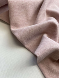 Brushed rib jersey - zacht roze