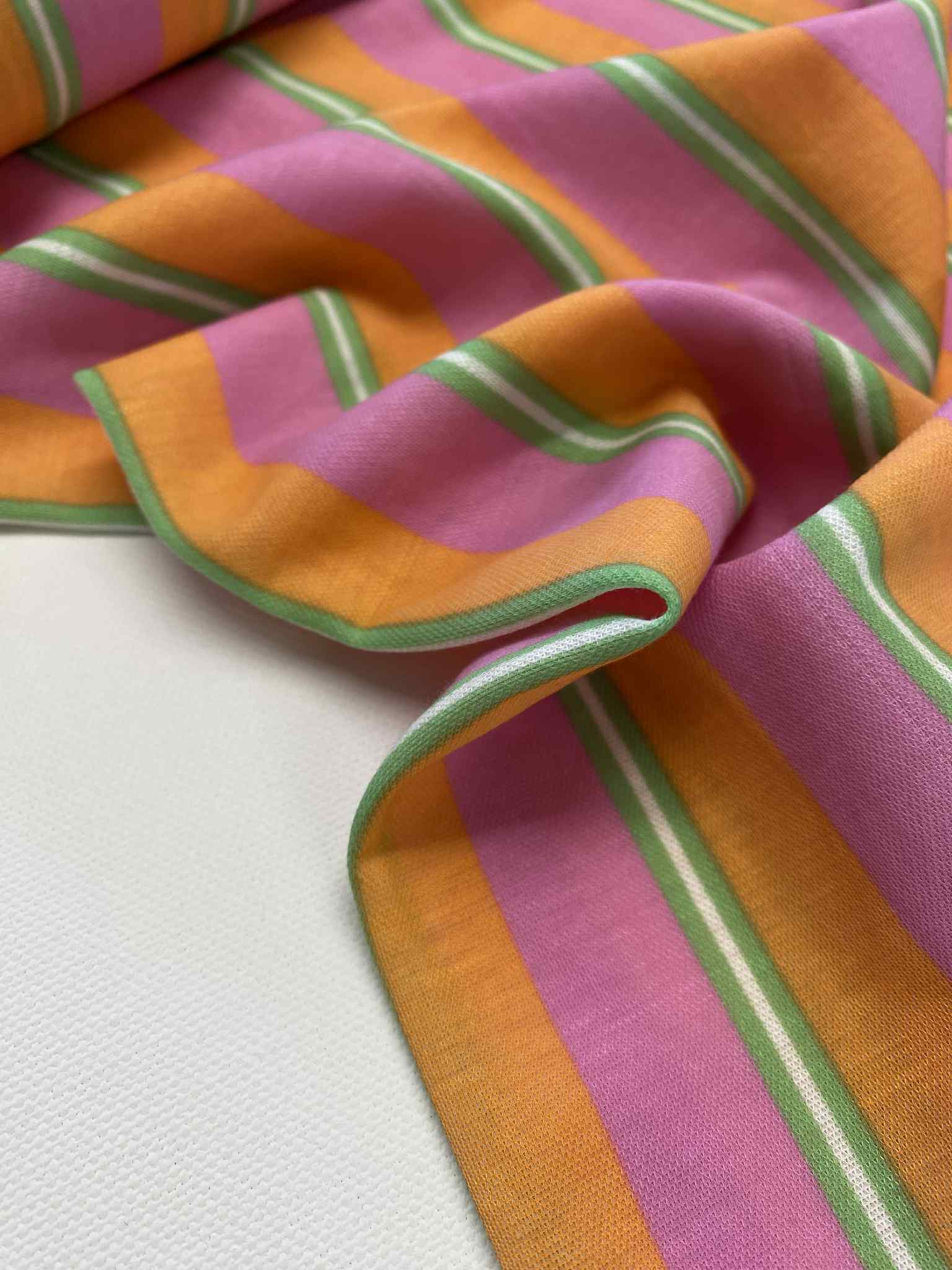 Viscose ecovero  - Candy Stripes