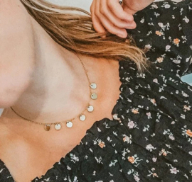 Gold and silver necklace Lynn
