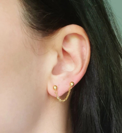 Gold and Silver earring Tess