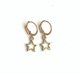 Gold and silver earring Zoë