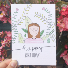 Happy birthday meisje kaartje