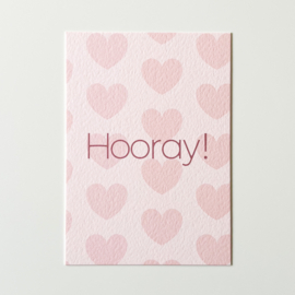 Hooray! kaart - Pastel colors kaartlijn