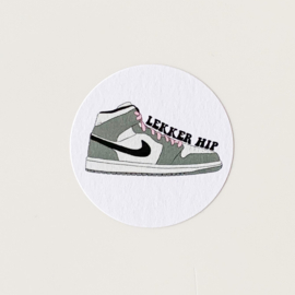 Sneaker sluitstickers op vel