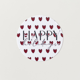 Happy holidays sluitstickers op vel