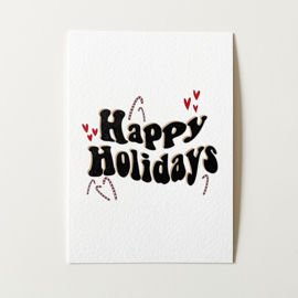 Happy holidays Kerstkaart