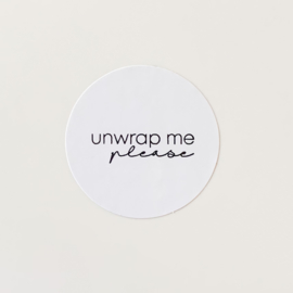 Unwrap me please sluitstickers (5 stuks)