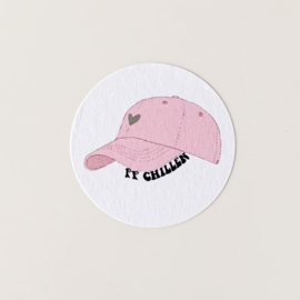 Petje sluitstickers op vel