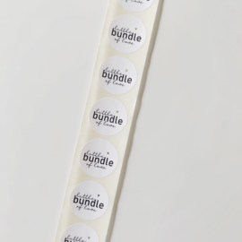 Little bundle of love sluitstickers (5 stuks)