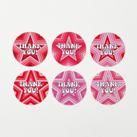 Hippie ster sluitstickers op vel