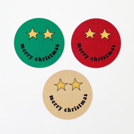 Ster smiley sluitstickers op vel
