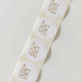 A gift for you sluitstickers (5 stuks)