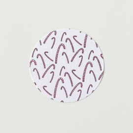 Zuurstok sluitstickers op vel
