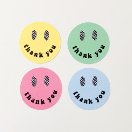 Zebra smiley sluitstickers op vel