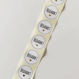 Bedankt sluitstickers (5 stuks)
