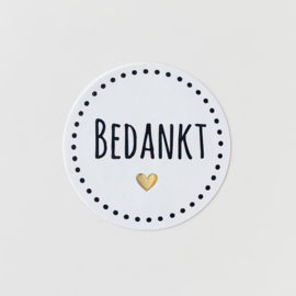 Bedankt sluitstickers (5 stuks)