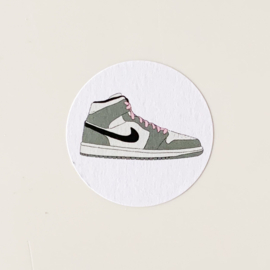 Sneaker sluitstickers op vel