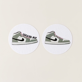 Sneaker sluitstickers op vel