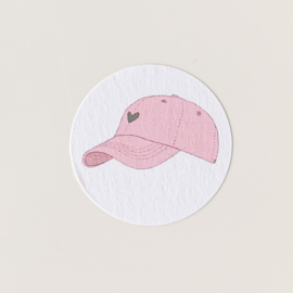 Petje sluitstickers op vel