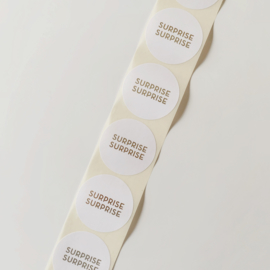 Surprise surprise sluitstickers (5 stuks)