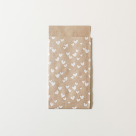 Kleine kraft witte hartjes zakjes (5 stuks)