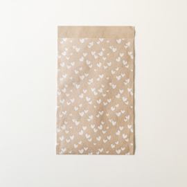Kraft witte hartjes zakjes (5 stuks)