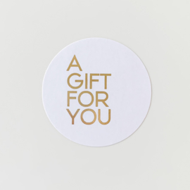 A gift for you sluitstickers (5 stuks)