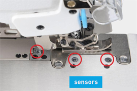 Jack C6 overlock met auto transporteur, draadafknip- en afzuigsysteem