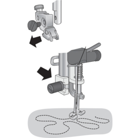 Open Free Motion voet