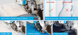 Jack C6 overlock met auto transporteur, draadafknip- en afzuigsysteem