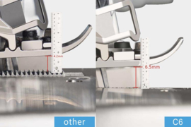 Jack C6 overlock met auto transporteur, draadafknip- en afzuigsysteem