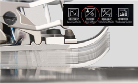 Jack C6 overlock met auto transporteur, draadafknip- en afzuigsysteem