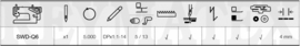 Sewmaq SWD-Q6 complete digitale rechte steekmachine