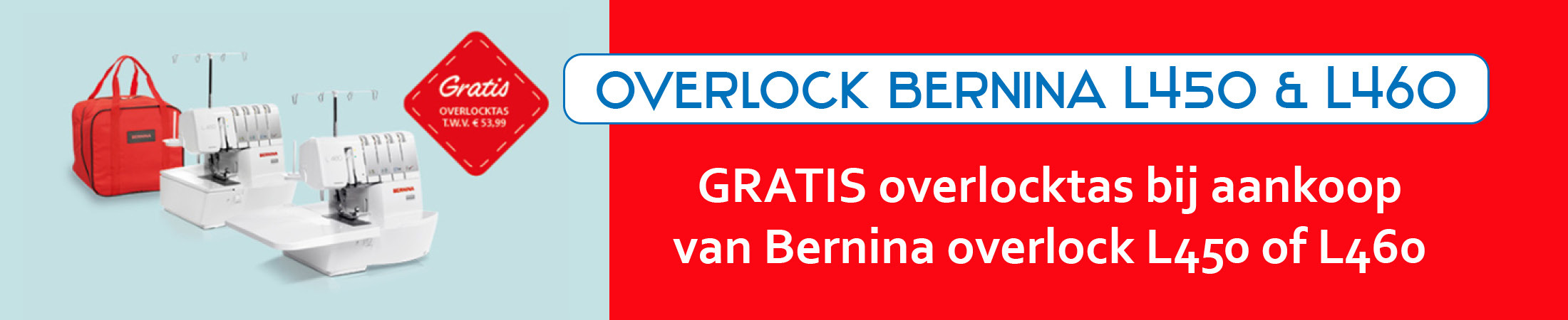 Bernina overlock actie