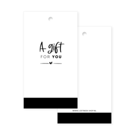 Cadeaulabel 50x90 • A gift for you