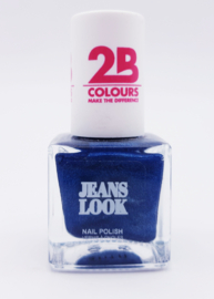 2B Colours Jeans Look Blue 9,5 ml matte denim effect nagellak