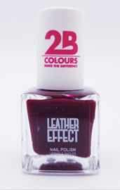 2B COLOURS MAKE THE DIFFERENCE NAIL POLISH LEATHER EFFECT BORDEAUX 9.5 ml