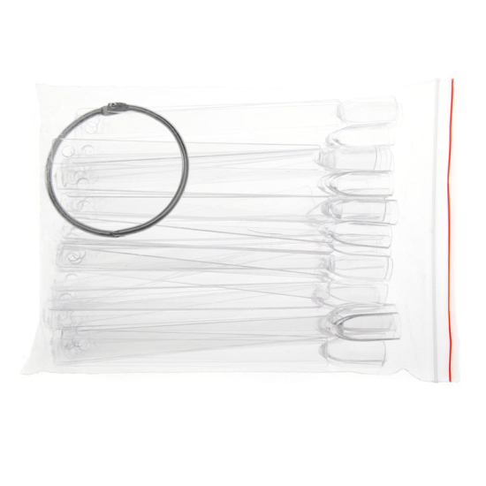 Nagel Display Color Pops 50 Stuks – Transparant met Ring