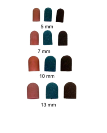 Slijpkapjes 10 mm – Set van 5 stuks, voor eeltverwijdering