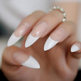 NAIL PERFECT PRO SYSTEM  STILETTO NATUREL 100 TIPS scherp, klassiek, wit, stiletto, kunstnagels, tips, stilettos, scherp, beige, acryl, nail art MADE IN EUROPE