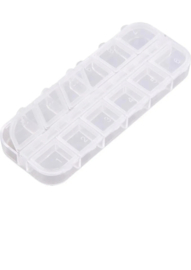 Transparante Nail Art Opbergbox – 12 Vaks Organizer
