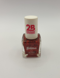 2B Colours Glitter Red 9,5 ml effect nagellak