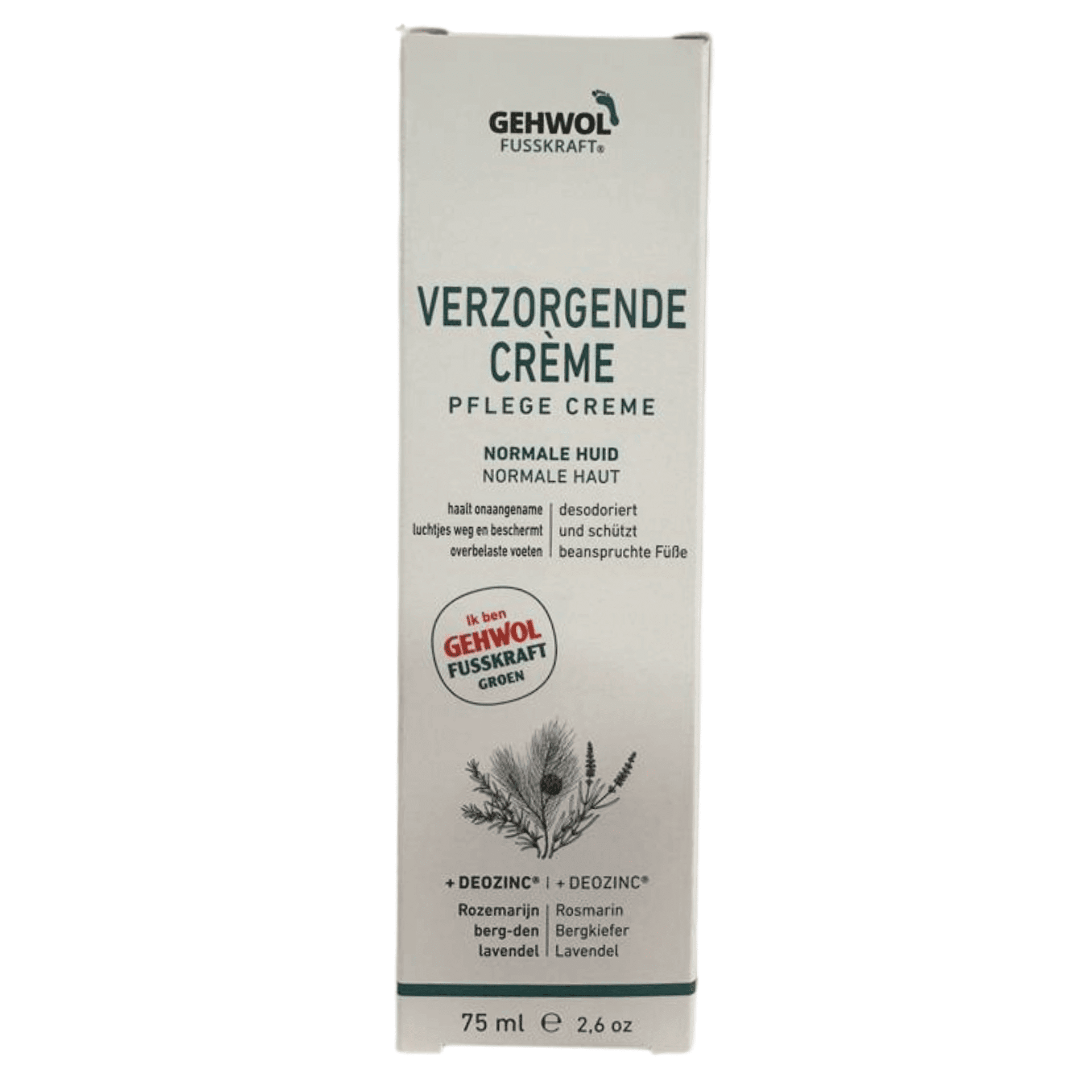 Gehwol Fusskraft Vert 75 ml – Crème naturelle pour des pieds frais et sains