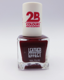 2B COLOURS MAKE THE DIFFERENCE NAIL POLISH LEATHER EFFECT BORDEAUX 9.5 ml