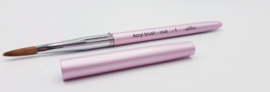 ALLURE NAIL PRODUCT  ACRYL BRUSH _ROUND-4 PINK 1 PC