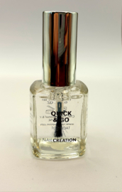 Nail Creation Quick & Go Top Coat sans lampe, séchage rapide.