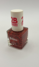 2B Colours Glitter Red 9,5 ml effect nagellak