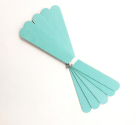 Nagelontvetter 5 Stuks 100/180 Houten Files Draagbare Wegwerp Manicure Tools Voor Thuis Reizen Dubbelzijdige Pad Professionele Ideale Polijstmachine Baby Blauw