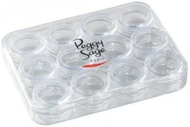 Nail Art Box BEATY PRO  met 12 schroefvakken, leeg
