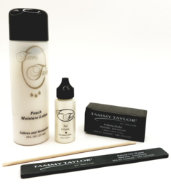 Tammy Taylor Natuurlijke nagelglansset TAMMY TAYLOR Peach Moisture Lotion - 237 ml, nagelriemtool, nagelvormer, glansbuffer| Stimuleert natuurlijke nagelgroei | Sterke, maar zachte vijl- en polijstset | Verkort en polijst zonder scheuren of beschadigingen